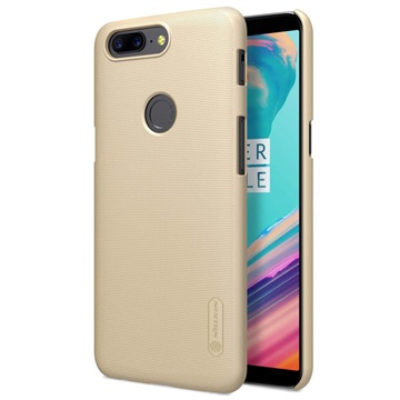 Oneplus 5T Nillkin Super Frosted Shield Cover Goud huismerk kopen in de aanbieding
