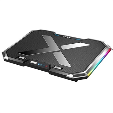 Nuoxi Q8 RGB Laptop Cooling Pad & Desktop Stand Zwart