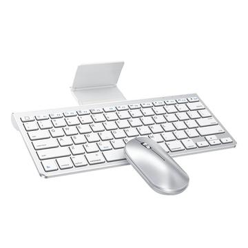 Omoton KB088-BM001 Draadloze Muis en Toetsenbord Combo voor iPad-iPhone Zilver