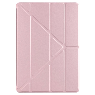 iPad 10.2 2019-2020-2021 Origami Stand Folio Case Rose Gold