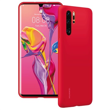 Huawei P30 Pro Siliconen Hoesje 51992876 Rood huismerk kopen in de aanbieding