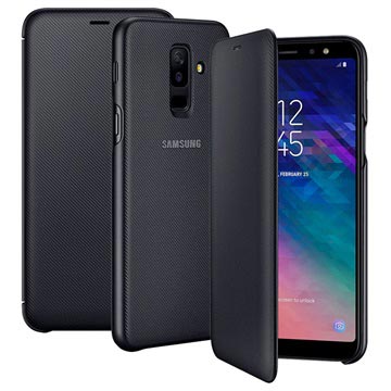 Samsung Galaxy A6+ (2018) Wallet Cover EF-WA605CBEGWW Zwart