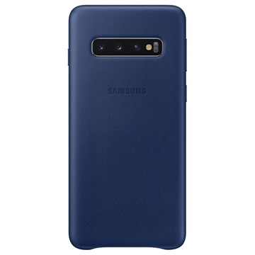 Samsung Galaxy S10 Leder Cover Ef Vg973Lnegww Navy huismerk kopen in de aanbieding