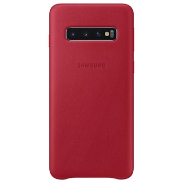Samsung Galaxy S10 Leder Cover Ef Vg973Lnegww Rood huismerk kopen in de aanbieding