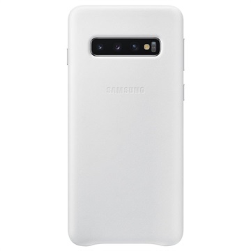 Samsung Galaxy S10 Leder Cover Ef Vg973Lwegww Wit huismerk kopen in de aanbieding