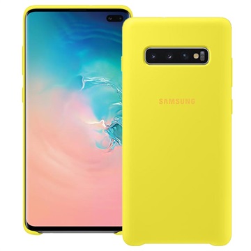 Samsung Galaxy S10 Siliconen Hoesje Ef Pg975Tyegww Geel huismerk kopen in de aanbieding