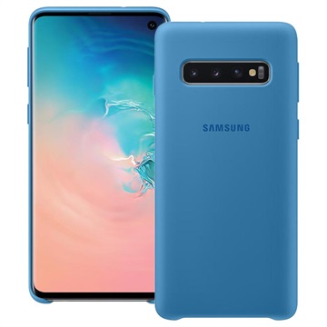 Samsung Galaxy S10 Siliconen Hoesje Ef Pg973Tlegww Blauw huismerk kopen in de aanbieding