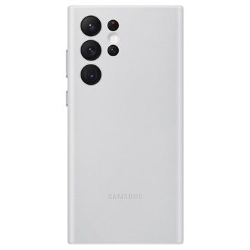 Samsung Galaxy S22 Ultra Back Cover Leer Grijs