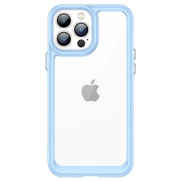 Outer Space Serie iPhone 12 Pro Hybrid Hoesje Blauw