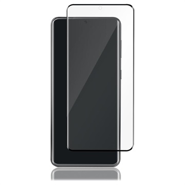 Panzer Curved Samsung Galaxy S21 Ultra Glazen Screenprotector Zwart