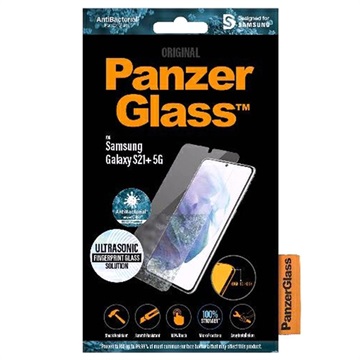 PanzerGlass CF AntiBacterial Samsung Galaxy S21+ 5G Screenprotector Zwart