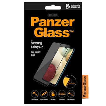 PanzerGlass Case Friendly Samsung Galaxy A12 Screenprotector Zwart