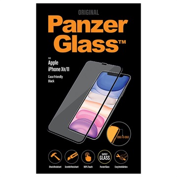 PANZERGLASS Apple iPhone Xr-11 Zwart Case Friendly