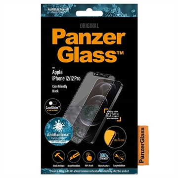 Panzerglass Camslider™ Screenprotector Voor Iphone 12 (Pro) Zwart