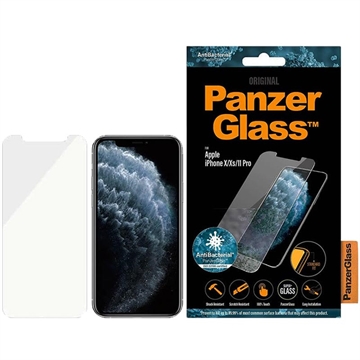 iPhone 11 Pro-XS PanzerGlass Standard Fit AntiBacterial Glazen Screenprotector Doorzichtig