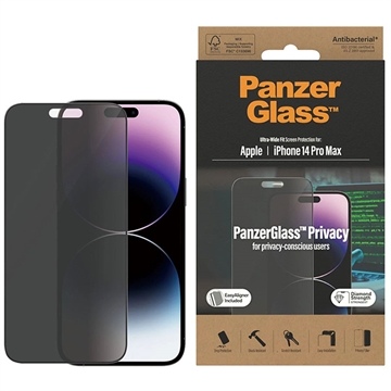 iPhone 14 Pro Max PanzerGlass Ultra-Wide Fit Privacy EasyAligner Screenprotector Zwarte Rand