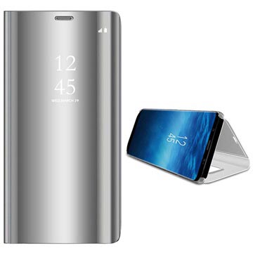 Samsung Galaxy S9 Luxury Mirror View Flip Cover Zilver