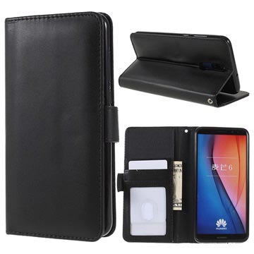 Huawei Mate 10 Lite Premium Wallet Case Met Standaard Functie Zwart huismerk kopen in de aanbieding