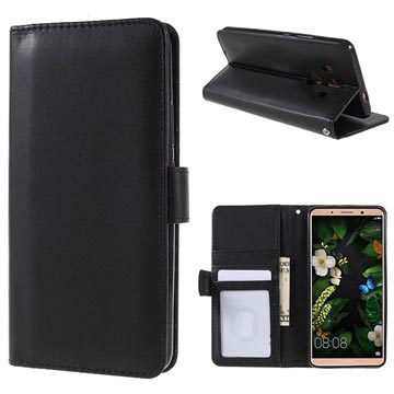 Huawei Mate 10 Pro Premium Wallet Case Met Standaard Functie Zwart huismerk kopen in de aanbieding