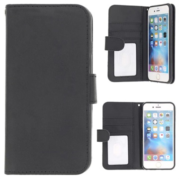 Iphone 66S Premium Wallet Case Met Standaard Functie Zwart huismerk kopen in de aanbieding