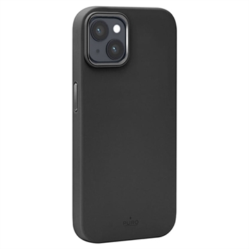 iPhone 15 Plus Puro Icon Mag Pro Silicone Case Black