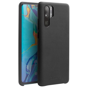 Qialino Premium Huawei P30 Pro Leren Hoesje Zwart huismerk kopen in de aanbieding