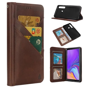 Quickdraw Multi Slot Samsung Galaxy A9 2018 Wallet Case Bruin huismerk kopen in de aanbieding