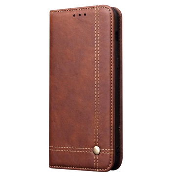 Retro Series Samsung Galaxy S10 Portemonnee Hoesje Coffee huismerk kopen in de aanbieding