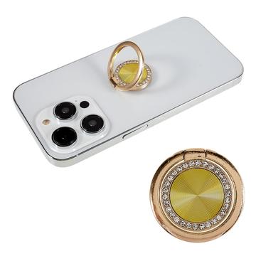Strass Decor Telefoon Ring Standaard Houder CD Aders Rotatie Metalen Vingergreep Verstelbare Mobiele