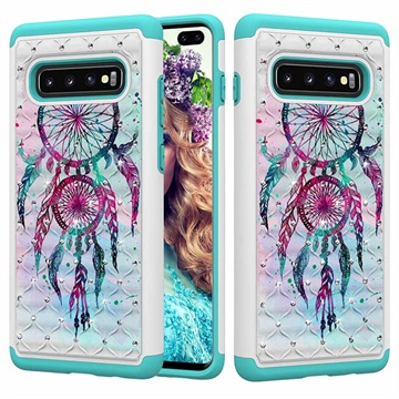 Rhinestone Glam Samsung Galaxy S10 Hybrid Case Dromenvanger huismerk kopen in de aanbieding