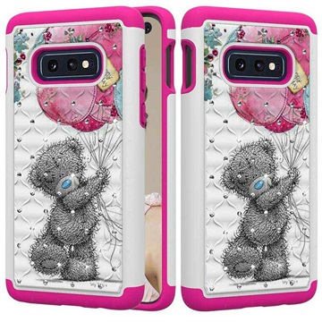 Rhinestone Glam Samsung Galaxy S10E Hybrid Case Beer huismerk kopen in de aanbieding