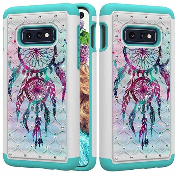 Rhinestone Glam Samsung Galaxy S10E Hybrid Case Dromenvanger huismerk kopen in de aanbieding