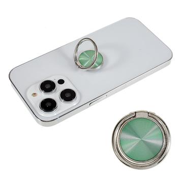 Ring Telefoonhouder CD Aders Beugel Standaard Universele Metalen Smartphone Grip Lichtgroen