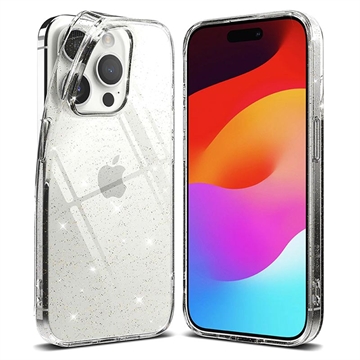 iPhone 15 Pro Max Ringke Air Glitter TPU Hoesje Doorzichtig