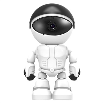 Robot IP Draadloze Beveiligingscamera 1080p Wit