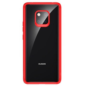 Rock Crystal Clear Huawei Mate 20 Pro Hybrid Case Rood Doorzichtig huismerk kopen in de aanbieding