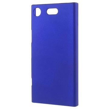 Sony Xperia XZ1 Compact Geruberiseerd Kunststof Cover Donkerblauw