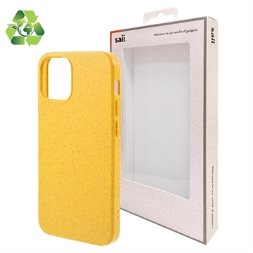 Saii Eco Line iPhone 12-12 Pro biologisch afbreekbaar hoesje geel