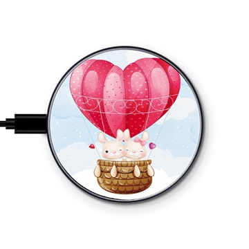 Saii Premium Universele Snelle Draadloze Oplader - 15W - Liefdesballon