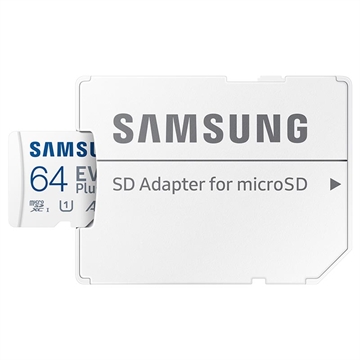 Samsung EVO Plus 64GB microSDXC UHS-I U3 130MB-s Full HD & 4K UHD Memory Card with Adapter