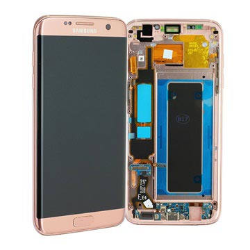 Samsung Galaxy S7 Edge Front Cover & LCD Display GH97-18533E Roze