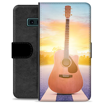 Samsung Galaxy S10E Premium Portemonnee Hoesje Gitaar huismerk kopen in de aanbieding