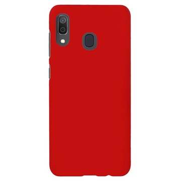 Samsung Galaxy A30 Rubberen Kunststof Cover Rood huismerk kopen in de aanbieding