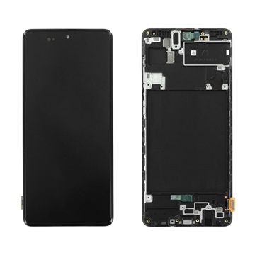 Samsung Galaxy A71 Voorzijde Cover & LCD Display GH82-22152A Zwart