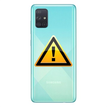 Samsung Galaxy A71 Batterij Cover Reparatie Blauw