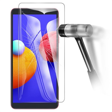 Samsung Galaxy M01 Core Screenprotector van gehard glas 9H, 0,33 mm Doorzichtig