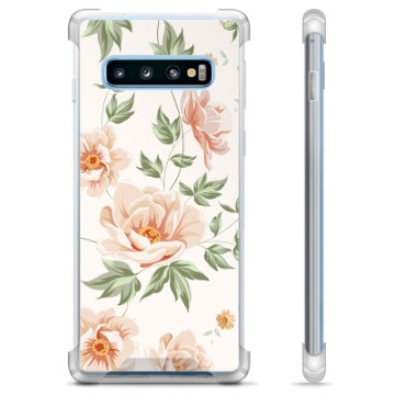 Samsung Galaxy S10 Hybride Case Bloemen huismerk kopen in de aanbieding