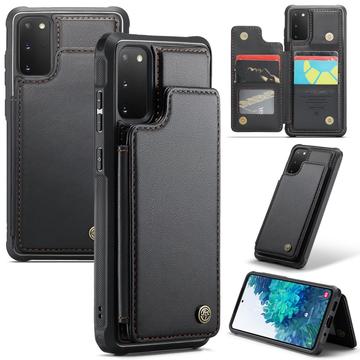 Samsung Galaxy S20 FE 5G-S20 FE 2022 Caseme C22 Hoesje RFID-kaart portemonnee Zwart