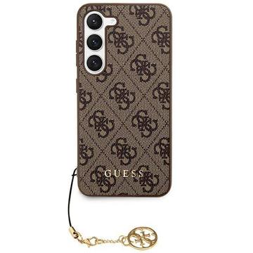 Samsung Galaxy S24 Guess 4G Charms Collection Hybride Hoesje Bruin