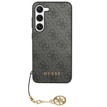 Samsung Galaxy S24 Guess 4G Charms Collection Hybride Hoesje Grijs